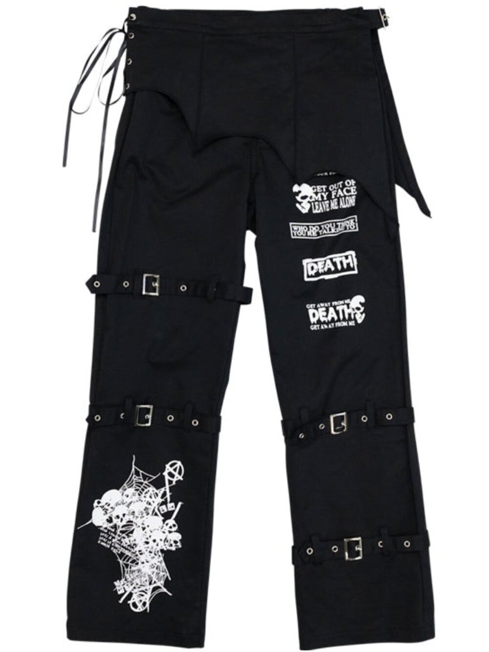 NEW ACDC RAG Punk Revival Bat Punk Pants -UNISEX